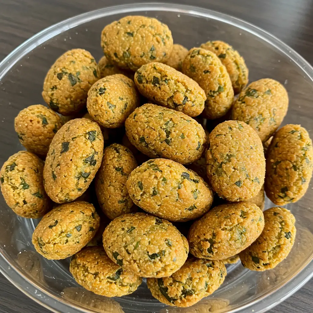 Bolinho de arroz com espinafre