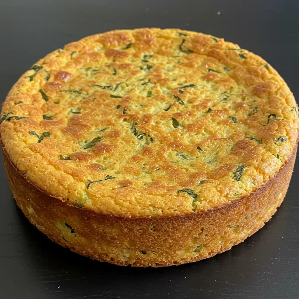 Bolo salgado de couve-flor