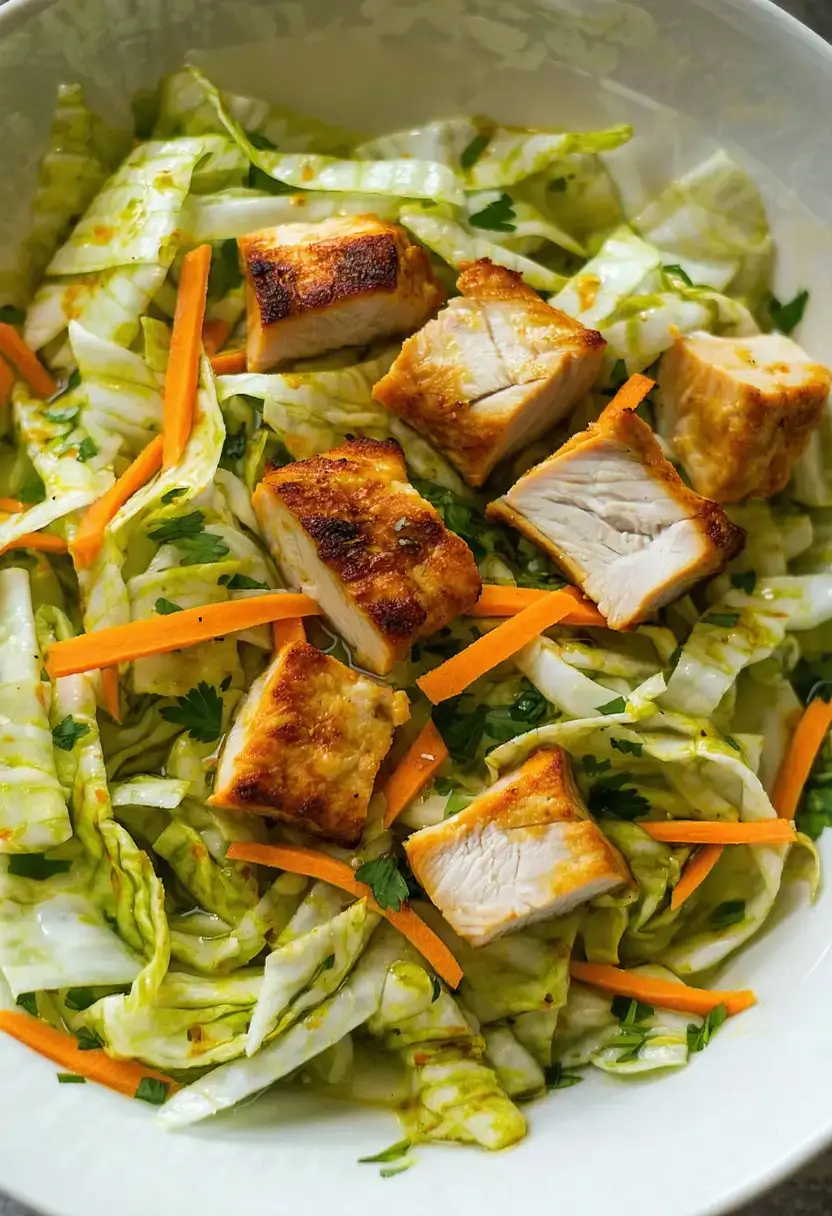 Bowl de Repolho com Frango