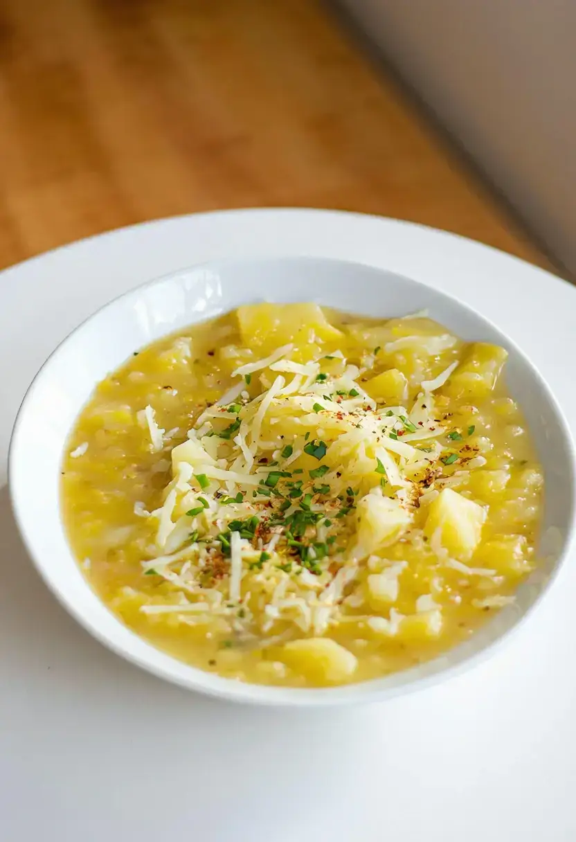 Creme de Repolho com Queijo