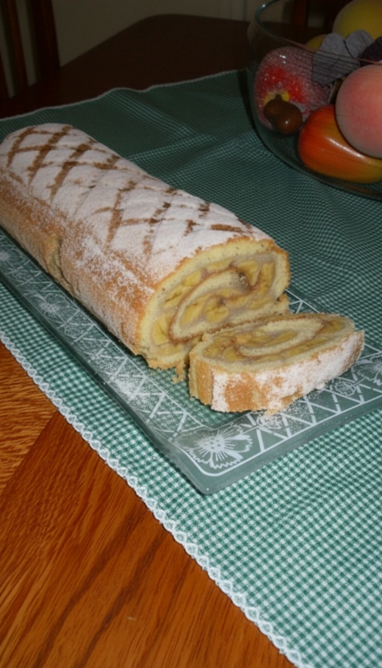 Rocambole de banana