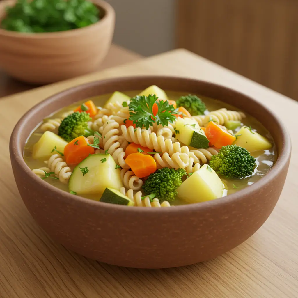 Sopa de Legumes com Macarrão Integral